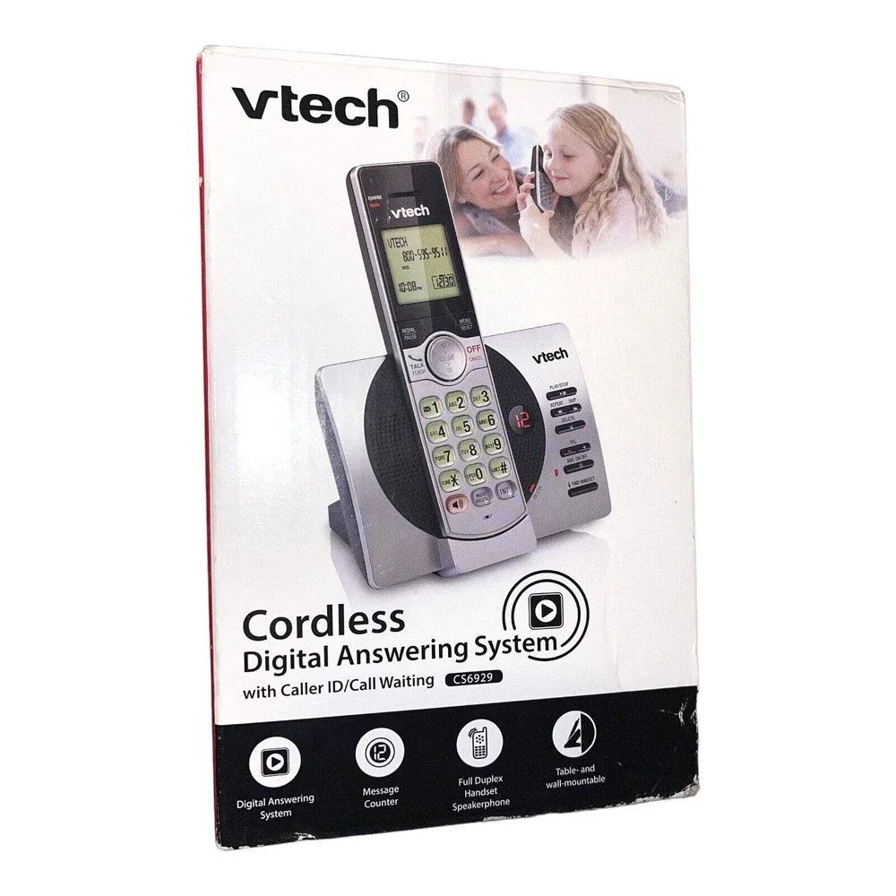 VTech CS6929 Cordless Digital Answering System with Caller ID and Call Waiting.